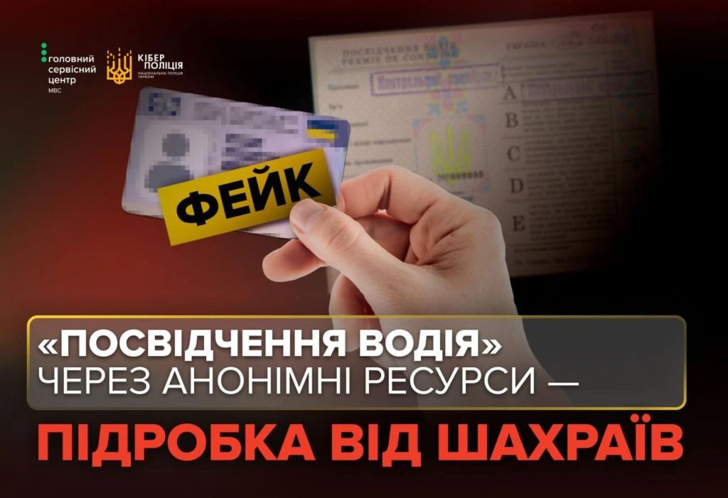 Обмін паперового посвідчення водія: остерігайтеся «помічників» в інтернеті